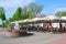 Street cafe on embankment of Western Dvina, Vitebsk, Belarus