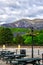 Street cafe in Snowdon National Park in North Wales