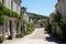 Street in Chedigny in the Loire Valley, France. The village has been turned into a giant garden and is known as a garden village.