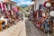 Street of Chinchero, a small town of Urubamba Province in Peru