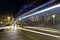 Street of the city of Elche at night