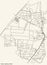 Street city roads map plan of the Gatow locality of the Spandau borough