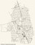 Street city roads map plan of the Lichtenrade locality of the Tempelhof-SchÃ¶neberg borough
