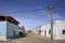 Street with colorful houses in Cape Verde