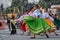 Street dancers in Ibarra Ecuador