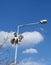street electric lighting pole and announcement speakers-city announcement speakers