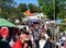 Street fair and market in Croatian town of Kastav during the festival of celebration of young wine