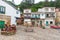 Street of the fishing village of Tazones, in the council of Villaviciosa, Asturias