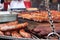 Street food, hot dogs, grill