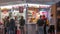 Street food kiosk and sausage stand night timelapse in Vienna