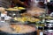 Street food: Thai kitchen spicy buffet