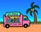 Street food truck ice cream outdoors summer