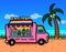 Street food truck ice cream outdoors summer