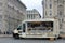 Street food truck on the street of Liverpool, in the United Kingdom