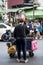 Street food vendor preparing on Taipei street market