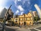 Street in front of the Church of Sao Goncalo, in Joao Mendes Square, downtown Sao Paulo, SP