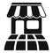 Street global shop icon simple vector. Direct customer