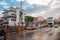 On the street. Gurdwara Sahib Kuching. Sarawak sikh temple association. Borneo. Malaysia