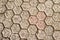 Street hexagonal brick pattern