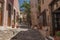 Street of the `Hidden town` of Monemvasia