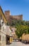 Street and hilltop castle of Almansa