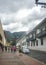Street of Historic Center of Bogota Colombia
