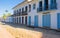 Street of historical center in Paraty, Rio de Janeiro, Brazil. Paraty is a preserved Portuguese colonial and Brazilian