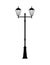 Street lamp black silhouette vector