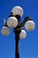 Street lamp blue sky