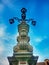 Street Lamp Fountain in Front of Giralda Seville Andalucia Spain