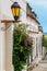 Street lamp in historic quarter of Colonia del Sacramento, Uruguay