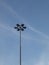 Street lamp on lamppost against sky