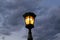 Street lamp on the pillar