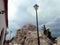 Street lamp and rocks on Skiathos island - Greece