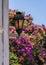 Street lamp in Unesco historical town of Colonia del Sacramento