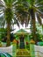 Street landscape of the city Road Town in Tortola in the Caribbean Sea