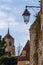 Street lanterns in the historic Avallon town