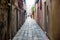 Street life in Venice. People on Giudecca island