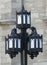 Street light on Place d`Armes in Montreal