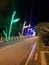 Street Lights on The Bridge at The Corner of Banda Aceh City