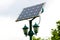 Street lights using solar panel energy generator