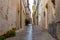 A street of little city of Sirolo, Mount Conero, Marche, Italy
