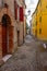 A street of little city of Sirolo, Mount Conero, Marche, Italy