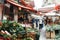 Street market Capo along Porta Carini street in Palermo, Sicily