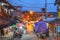 Street market in Montanita, Ecuador