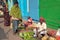 Street markets of Calcutta.There is a lot of street market and groceries in the old town