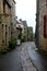 A street of medieval city The castle of Sainte Suzanne