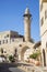 Street with minaret in tel aviv israel