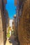 Street in Montorsaio in Tuscany
