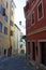 Street in Motovun, medieval town in Istria, Croatia